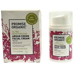 Promise Organic Ultra Moisturizing Argan Cream Facial Cream With Avocado.